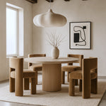 Zuno Velvet Performance Fabric Upholstered Dining Chair in Beige