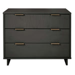 Granville 38" Dresser (3-Drawer) in Charcoal Gray