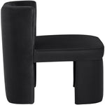 Zuno Velvet Performance Fabric Upholstered Dining Chair in Black