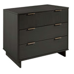Granville 38" Dresser (3-Drawer) in Charcoal Gray