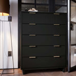 Granville 38" Chest (5-Drawer) in Black