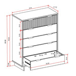 Granville 38" Chest (5-Drawer) in Black