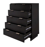 Granville 38" Chest (5-Drawer) in Black