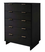 Granville 38" Chest (5-Drawer) in Black