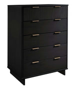Granville 38" Chest (5-Drawer) in Black