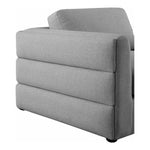 Beckham 114" Linen Textured Fabric Upholstered 4pc. Modular Sectional in Grey