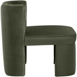 Zuno Velvet Performance Fabric Upholstered Dining Chair in Green