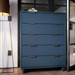 Granville 38" Chest (5-Drawer) in Midnight Blue