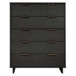 Granville 38" Chest (5-Drawer) in Charcoal Gray