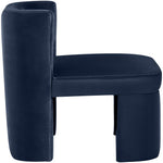 Zuno Velvet Performance Fabric Upholstered Dining Chair in Navy
