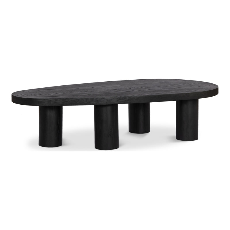 Beekman Oak Wood Coffee Table in Black
