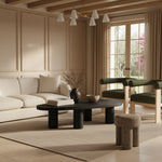 Beekman Oak Wood Coffee Table in Black