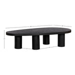 Beekman Oak Wood Coffee Table in Black