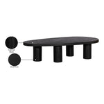 Beekman Oak Wood Coffee Table in Black