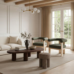 Beekman Oak Wood Coffee Table in Brown