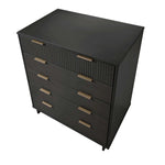 Granville 38" Chest (5-Drawer) in Charcoal Gray