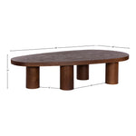 Beekman Oak Wood Coffee Table in Brown