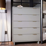 Granville 38" Chest (5-Drawer) in Light Gray