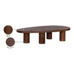 Beekman Oak Wood Coffee Table in Brown