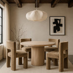 Zuno Velvet Performance Fabric Upholstered Dining Chair in Taupe