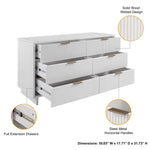 Granville 55" Dresser (6-Drawer) in White