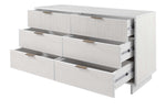 Granville 55" Dresser (6-Drawer) in White