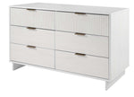 Granville 55" Dresser (6-Drawer) in White