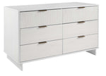Granville 55" Dresser (6-Drawer) in White