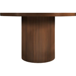 Belinda 48" Solid Wood and Oak Veneer Dining Table in Brown
