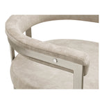 Marcello Stone Velvet Upholstered Dining Chair in Beige