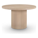 Belinda 48" Solid Wood and Oak Veneer Dining Table in Natural