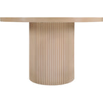 Belinda 48" Solid Wood and Oak Veneer Dining Table in Natural