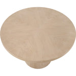 Belinda 48" Solid Wood and Oak Veneer Dining Table in Natural