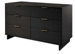 Granville 55" Dresser (6-Drawer) in Black