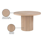 Belinda 48" Solid Wood and Oak Veneer Dining Table in Natural