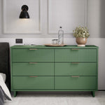 Granville 55" Dresser (6-Drawer) in Sage Green