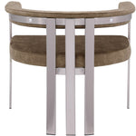 Marcello Stone Velvet Upholstered Dining Chair in Brown