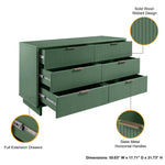 Granville 55" Dresser (6-Drawer) in Sage Green