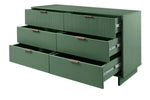 Granville 55" Dresser (6-Drawer) in Sage Green
