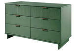 Granville 55" Dresser (6-Drawer) in Sage Green