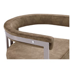 Marcello Stone Velvet Upholstered Dining Chair in Brown
