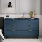 Granville 55" Dresser (6-Drawer) in Midnight Blue