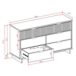 Granville 55" Dresser (6-Drawer) in Midnight Blue