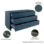 Granville 55" Dresser (6-Drawer) in Midnight Blue