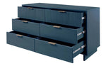 Granville 55" Dresser (6-Drawer) in Midnight Blue
