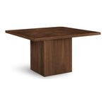 Belinda 54" Solid Wood and Oak Veneer Dining Table in Brown