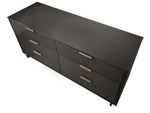 Granville 55" Dresser (6-Drawer) in Charcoal Gray
