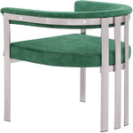 Marcello Stone Velvet Upholstered Dining Chair in Green