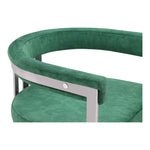 Marcello Stone Velvet Upholstered Dining Chair in Green