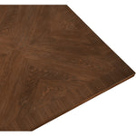 Belinda 54" Solid Wood and Oak Veneer Dining Table in Brown